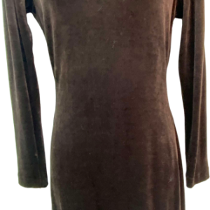 Vestido velvet café, Delicata, talla s
