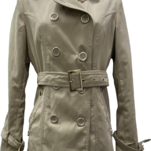 Trench beige, corto, Talla M