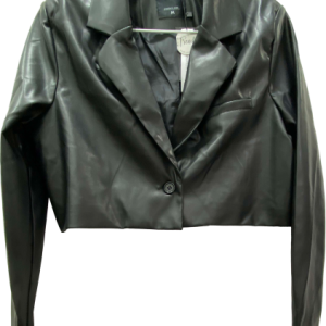 Chaqueta Crop Ecocuero, Fashion Park, Talla M