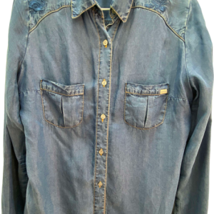 Camisa denim bordados, Amalia, Talla M