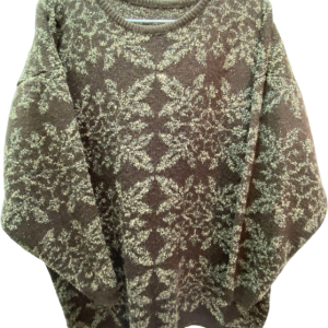 Sweater café, sin marca, Talla L