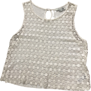Polera algodón broderie, Forever 21, Talla L