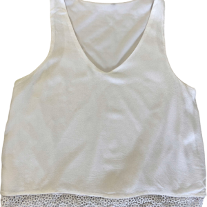Top blanco, Aplicación, Talla S