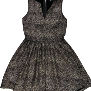 Vestido brillitos dorados, Dimensión Azul, Talla S