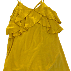Vestido amarillo corto, Papaya, Talla L