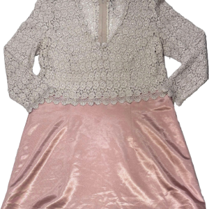 Vestido, saten encaje, talla M