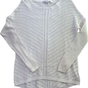 Sweater blanco calado, Prana, Talla XS
