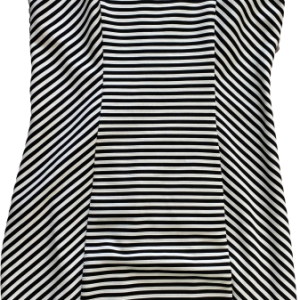 Vestido Rayas, Negro/blanco, Talla S