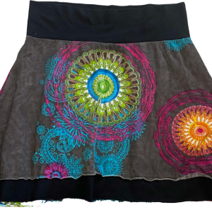 Falda algodón estampado, Coton du monde, Talla 40