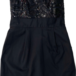 Vestido negro lentejuelas, Armani Exchance, Talla Xs