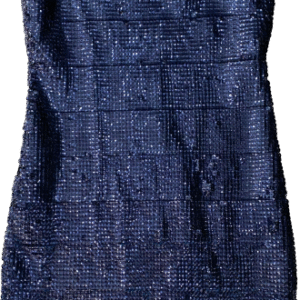 Vestido lentejuelas azul, BCBG Max Azria, Talla M