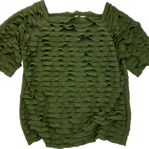 Polera vuelitos verde, Tiara, Talla XL