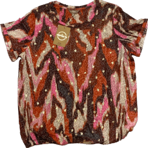 Blusa aplicación brillos, Abstract, talla S