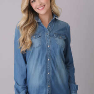 Camisa Denim, J. Crew, Talla S