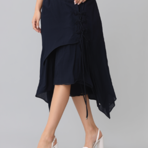 Falda midi, sin marca, talla L