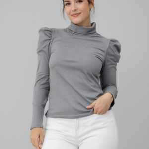 Sweater, manga globo, talla S
