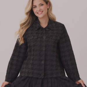 Chaqueta pie de pollo, IO, talla 36