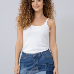 Falda upcycling, matices, talla 48