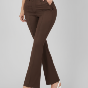 Pantalón café acampanado, Alma, talla M