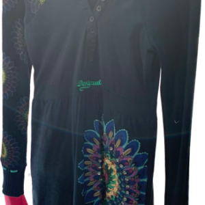 Vestido Azul aplicaciones, Desigual, talla s