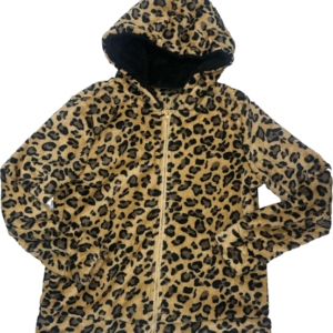 Polerón capucha polar print, sin marca, talla S/M