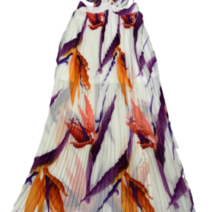 Vestido gasa estampado, DBT, talla M (pequeño)