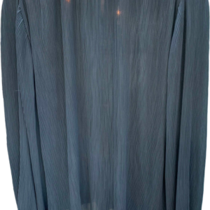 Blusa gris plisada, sin marca, talla M-L