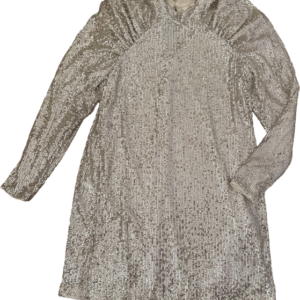 Vestido manga lentejuelas, HyM, talla M