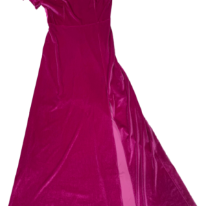 Vestido terciopelo asimétrico, Debut, talla S/M