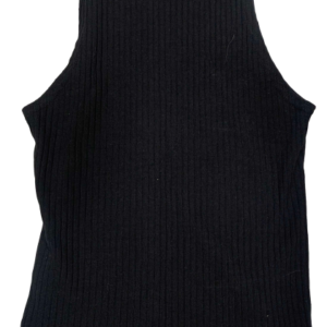 Polera negra básica, sin marca, talla S