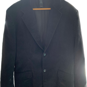 Chaqueta hombre negra gamuza, L CLAIBIRNE, talla L