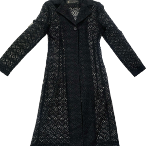 Tapado negro de encaje, Yinxiany, talla S