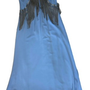 Vestido satin flecos, DBT, talla M