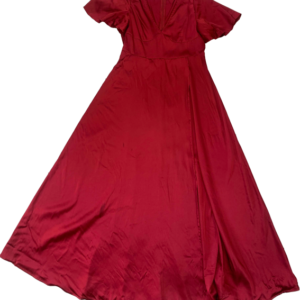 Vestido satin burdeos, DBT, talla M