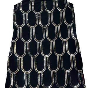Vestido gasa lentejuelas, Scarlet, talla 40