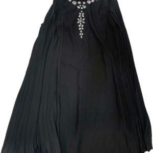 Vestido gasa aplicaciones, Anne Weyburn, talla 44